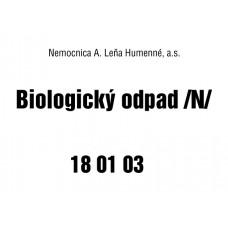 Etiketa na kôš - Biologický odpad /N/